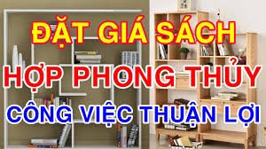 phong thủy đặt giá sách