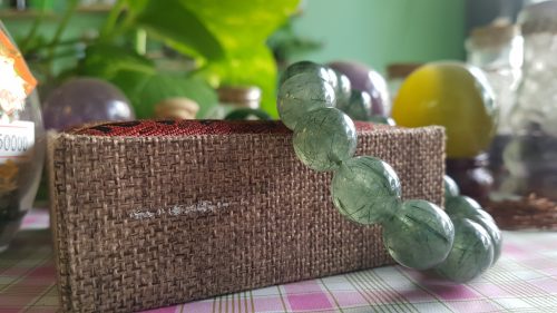 Vòng tay thạch anh tóc xanh