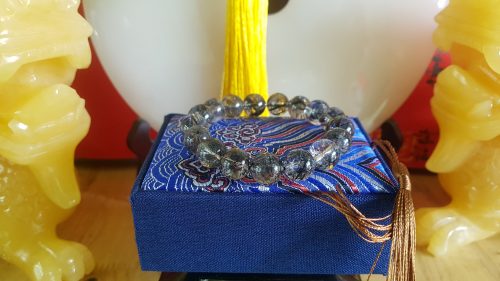 vòng đeo tay đá thạch anh tóc đen