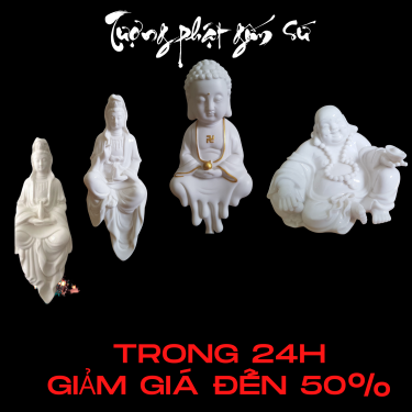 Tượng Phật Quan Âm và Kệ Cây Đèn Led Nguyệt Mộc Trầm| Phong thủy Gia Phát
