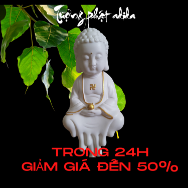 Tượng Phật và Kệ Cây Đèn Led Nguyệt Mộc Trầm