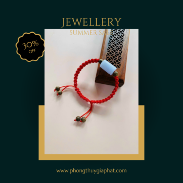 Vòng tết dây lu thống ngọc bích