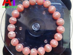 Vòng đeo tay đá đào hoa Rhodochrosite