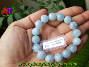 Vòng đeo tay đá aquamarine