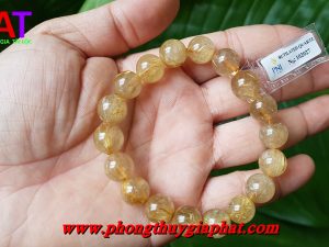 Vòng thạch anh tóc vàng 027