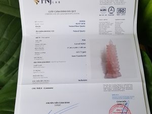 Tháp văn xương thạch anh hồng 026Tháp văn xương thạch anh hồng 026