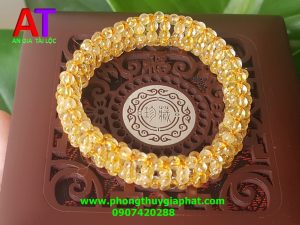 Vòng đeo tay thạch anh tóc vàng