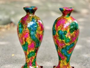 Cặp lục bình đá lông công